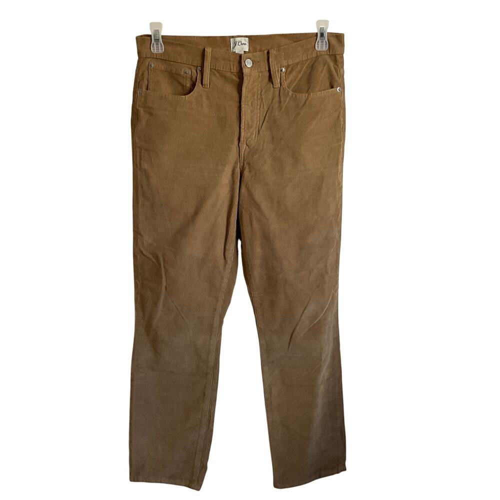 J.‎ Crew Vintage Slim Straight Tan Micro Corduroy Pants - Size 30 Preppy Casual